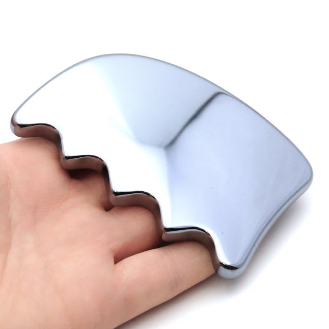 テラヘルツ鉱石 かっさプレート サイズ大 フェイスマッサージ 健康 美容