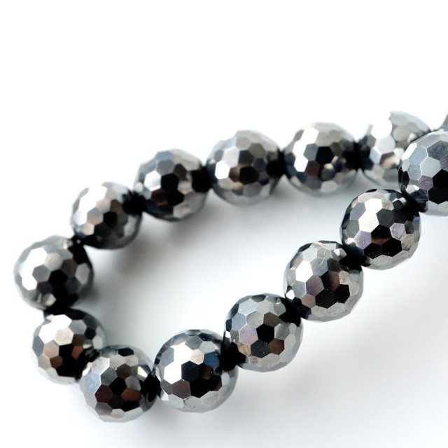 テラヘルツ鉱石 ブレスレット 6mm 高純度 ミラーカット パワーストーン