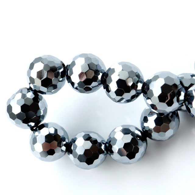 テラヘルツ鉱石 ブレスレット 8mm 高純度 ミラーカット パワーストーン