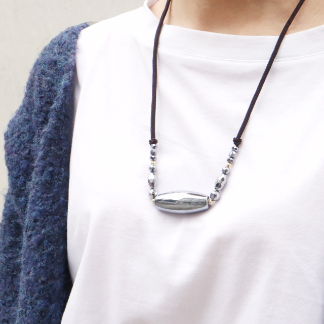 テラヘルツ鉱石 本物 ネックレス 天珠 キラキラ 紐 ロング おしゃれ 高