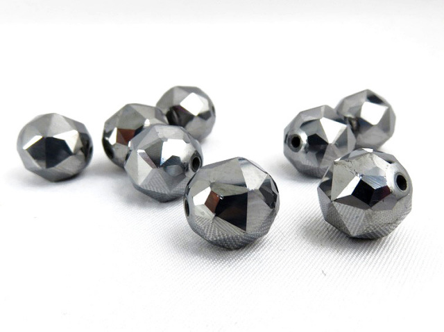 スターカット！高純度テラヘルツ鉱石ビーズ粒売り10mm1粒 パワーストーン