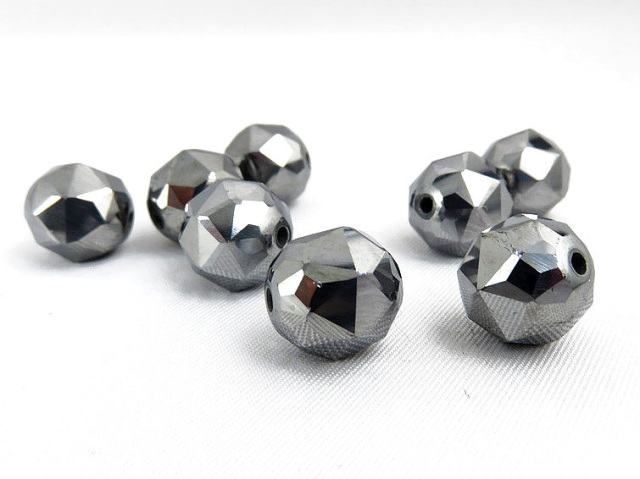 スターカット！高純度テラヘルツ鉱石ビーズ粒売り8mm1粒 パワーストーン