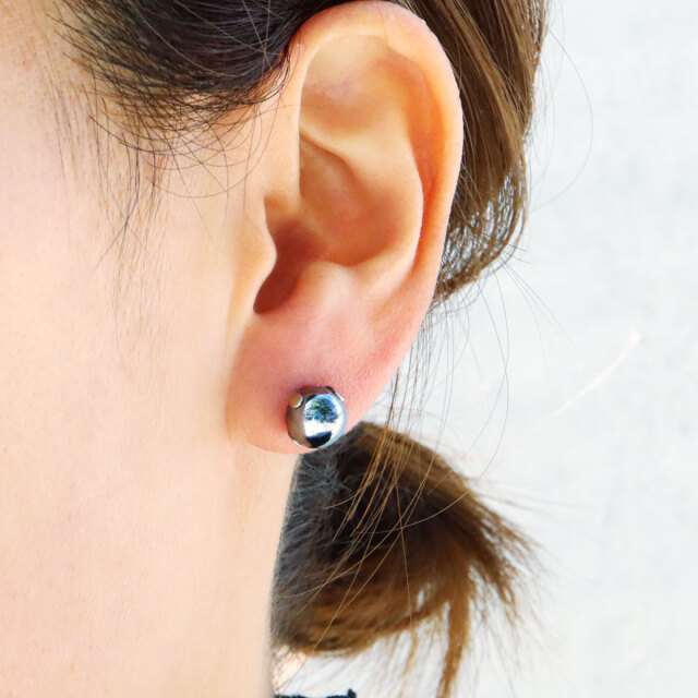 テラヘルツ鉱石 ピアス レディース メンズ スタッドピアス 8mm テラヘルツ波 健康 おしゃれ かわいい 金属アレルギー 両耳用