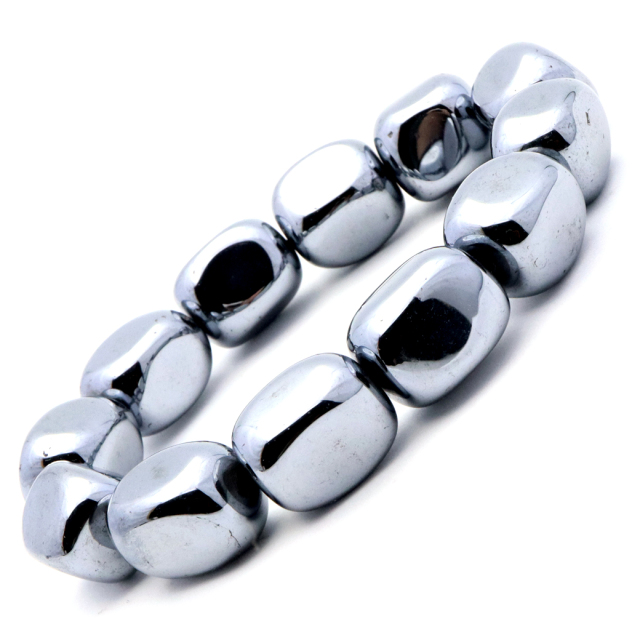 テラヘルツ鉱石 ブレスレット 16-18mm タンブル型 健康 パワーストーン 天然石 テラヘルツ Terahertz テラヘルツ波