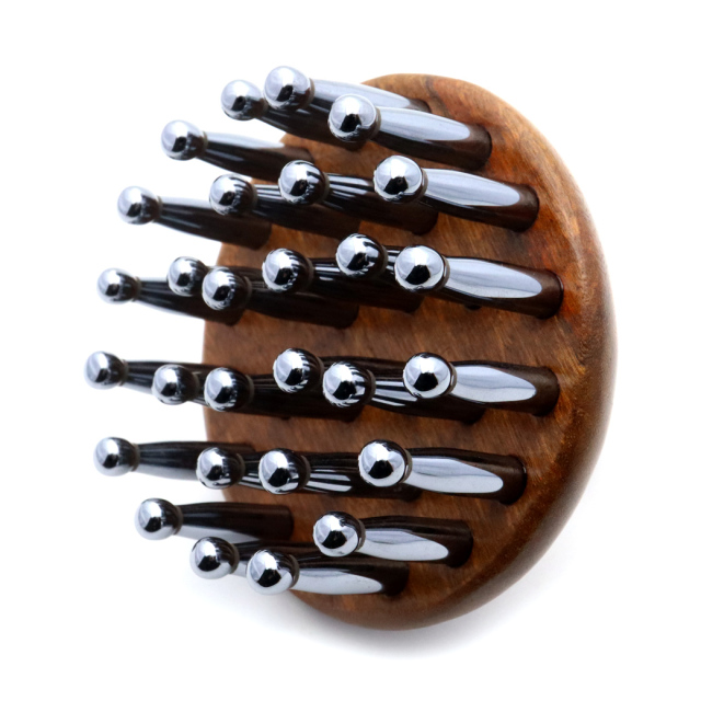 テラヘルツ 頭皮 マッサージ用 ブラシ 気持ちいい リラックス ツボ押し かっさ リフトアップ 美容 鉱石 Terahertz カッサプレート