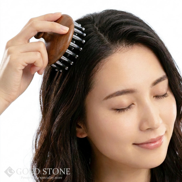 テラヘルツ 頭皮 ヘッドマッサージ用 ヘアケア ブラシ スパ 気持ちいい