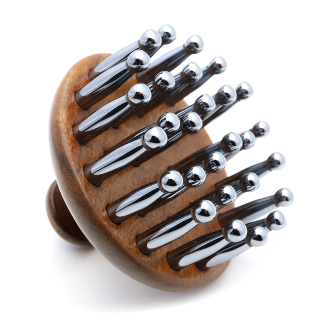 テラヘルツ 頭皮 マッサージ用 ブラシ 気持ちいい リラックス ツボ押し かっさ リフトアップ 美容 鉱石 Terahertz カッサプレート