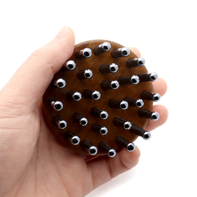 テラヘルツ 頭皮 マッサージ用 ブラシ 気持ちいい リラックス ツボ押し かっさ リフトアップ 美容 鉱石 Terahertz カッサプレート