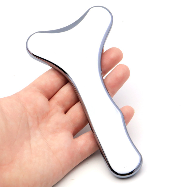 テラヘルツ鉱石 ボディ マッサージ用 Y字型 かっさ リフトアップ 美容 テラヘルツ スティック Terahertz 鏡面加工 カッサプレート