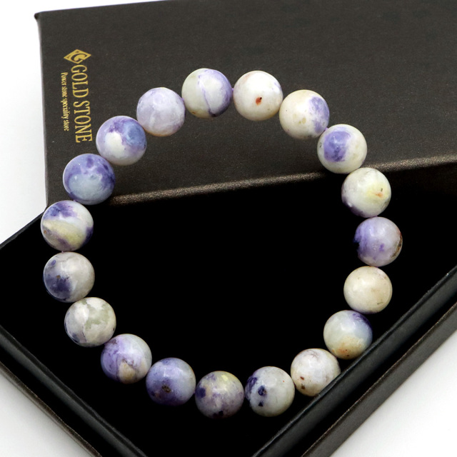 ティファニーストーン ブレスレット 10mm 1点物 アメリカ ユタ州産