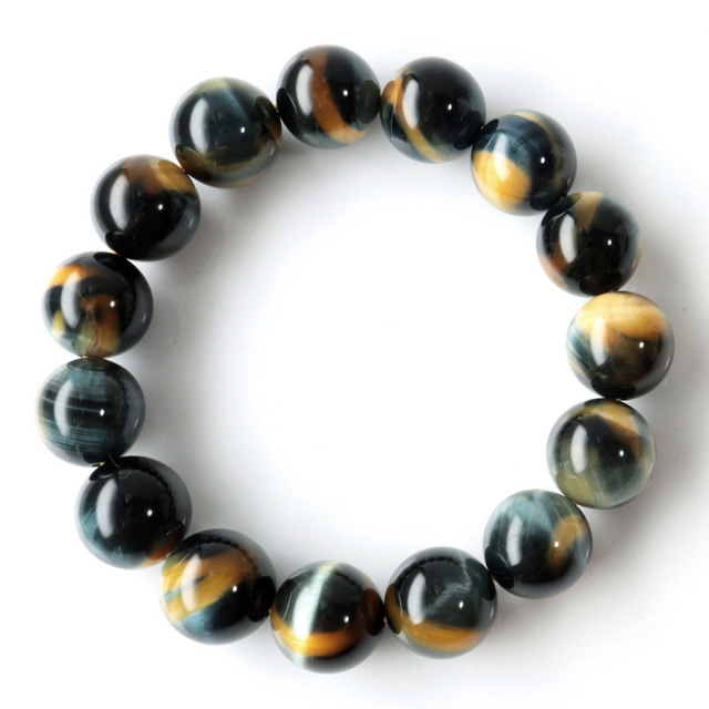 ゴールデンブルー タイガーアイ ブレスレット 14mm