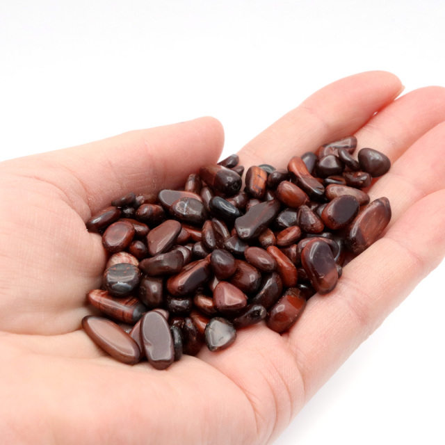 レッドタイガーアイ さざれ石 小サイズ 100g 虎目石 南アフリカ産 金運 仕事運 天然石 パワーストーン 浄化グッズ