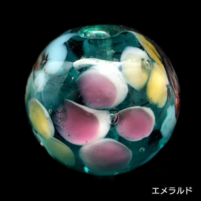 とんぼ玉 花柄 ビーズ 12mm 夏 お祭り 9種類から選べる 綺麗 和 ブレスレット ピアス ペンダント ネックレス ヘアピン 制作 ハンドメイド