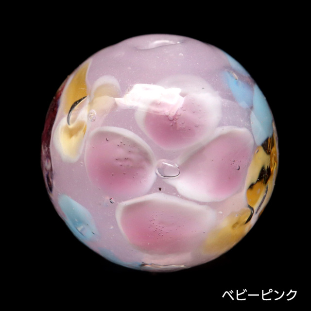 とんぼ玉 花柄 ビーズ 12mm 夏 お祭り 9種類から選べる 綺麗 和 ブレスレット ピアス ペンダント ネックレス ヘアピン 制作 ハンドメイド