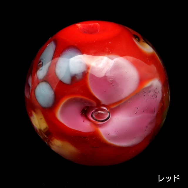 とんぼ玉 花柄 ビーズ 12mm 夏 お祭り 9種類から選べる 綺麗 和 ブレスレット ピアス ペンダント ネックレス ヘアピン 制作 ハンドメイド