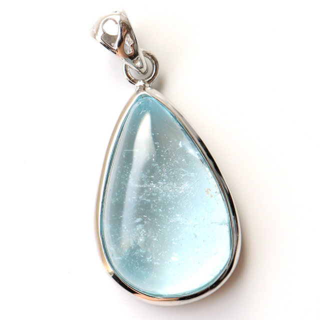 ブルートパーズ ペンダント Silver925 チェーン付き 1点物