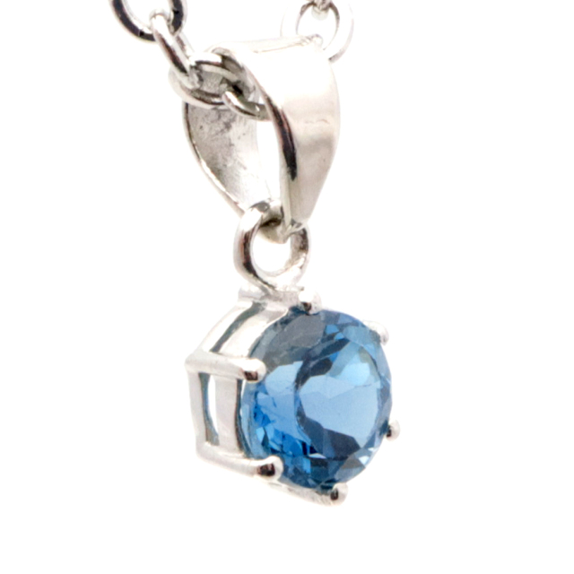 Blue,Topaz,パワーストーン,天然石,ネックレス 