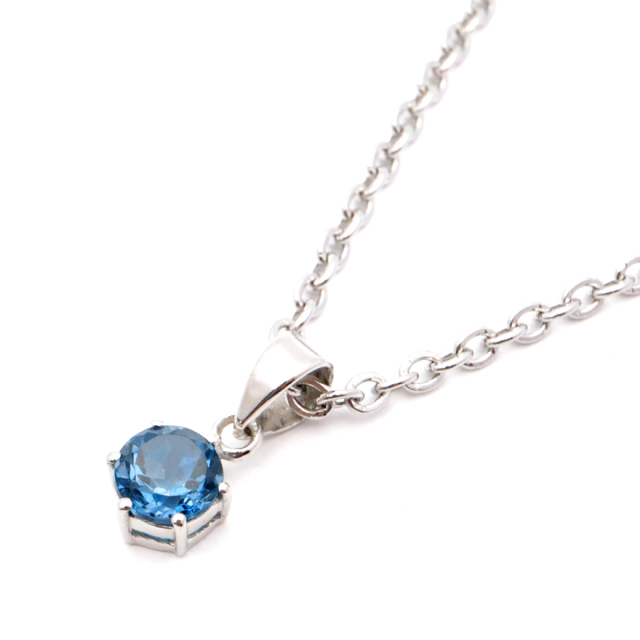 Blue,Topaz,パワーストーン,天然石,ネックレス 
