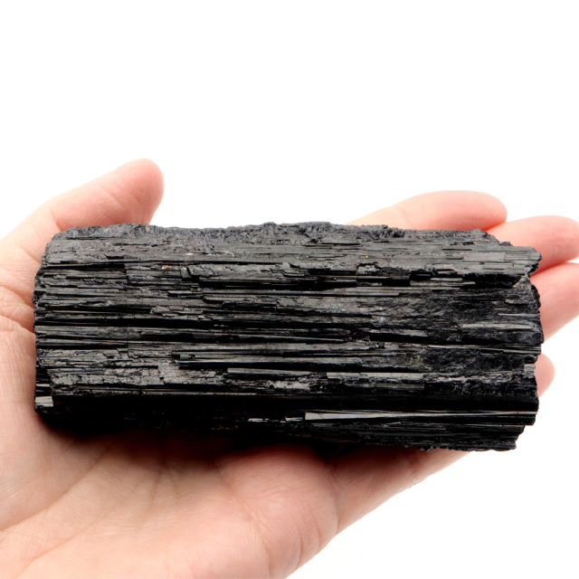 ブラックトルマリン 原石 ショール ブラジル産 電気石 結晶 天然石 1点物 パワーストーン 10月 誕生石 tourmaline