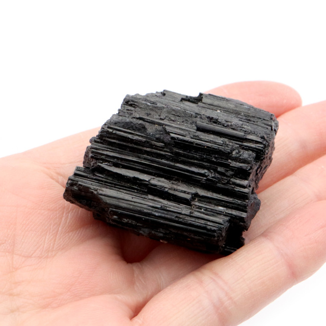 ブラックトルマリン 原石 ショール ブラジル産 電気石 結晶 天然石 1点物 パワーストーン 10月 誕生石 tourmaline