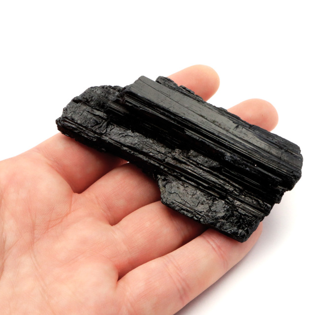 ブラックトルマリン 原石 ショール ブラジル産 電気石 結晶 天然石 1点物 パワーストーン 10月 誕生石 tourmaline