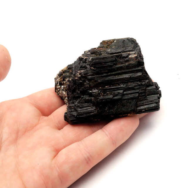 ブラックトルマリン 原石 ショール ブラジル産 電気石 結晶 天然石 1点物 パワーストーン 10月 誕生石 tourmaline