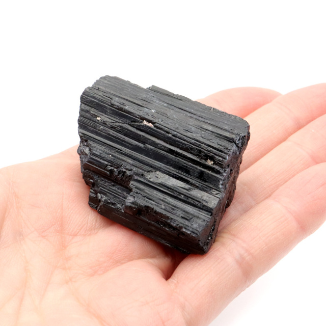 ブラックトルマリン 原石 ショール ブラジル産 電気石 結晶 天然石 1点物 パワーストーン 10月 誕生石 tourmaline