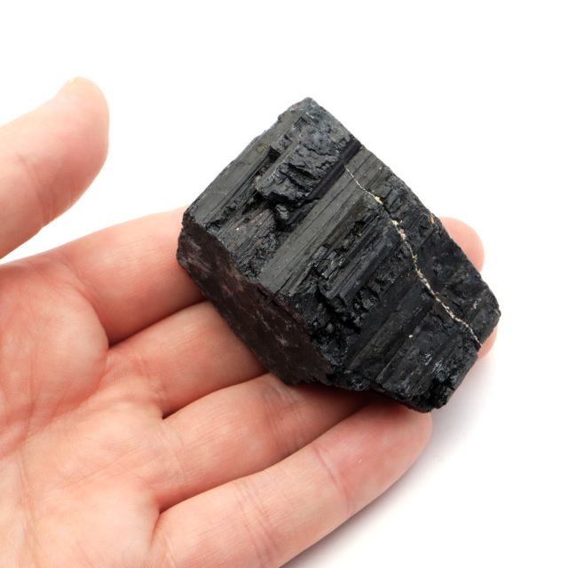 ブラックトルマリン 原石 ショール ブラジル産 電気石 結晶 天然石 1点物 パワーストーン 10月 誕生石 tourmaline
