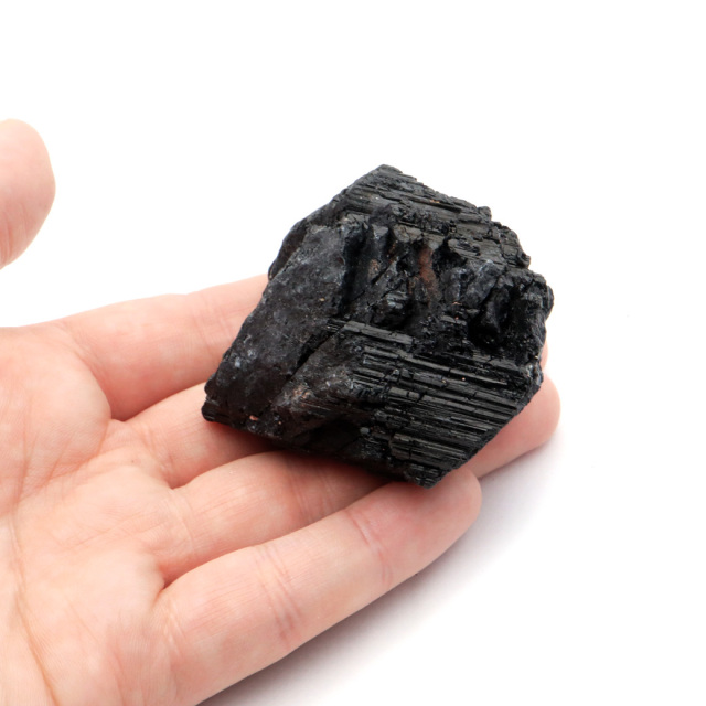 ブラックトルマリン 原石 ショール ブラジル産 電気石 結晶 天然石 1点物 パワーストーン 10月 誕生石 tourmaline