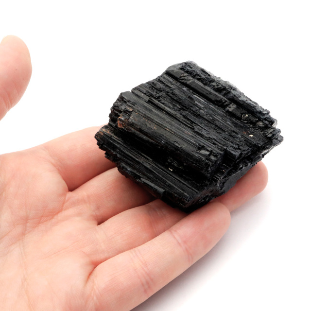 ブラックトルマリン 原石 ショール ブラジル産 電気石 結晶 天然石 1点物 パワーストーン 10月 誕生石 tourmaline