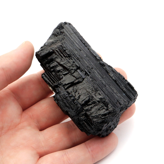 ブラックトルマリン 原石 ショール ブラジル産 電気石 結晶 天然石 1点物 パワーストーン 10月 誕生石 tourmaline