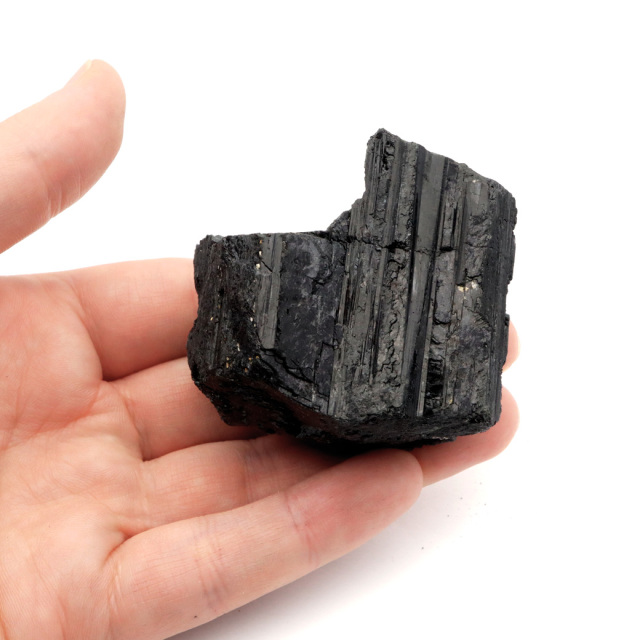 ブラックトルマリン 原石 ショール ブラジル産 電気石 結晶 天然石 1点物 パワーストーン 10月 誕生石 tourmaline