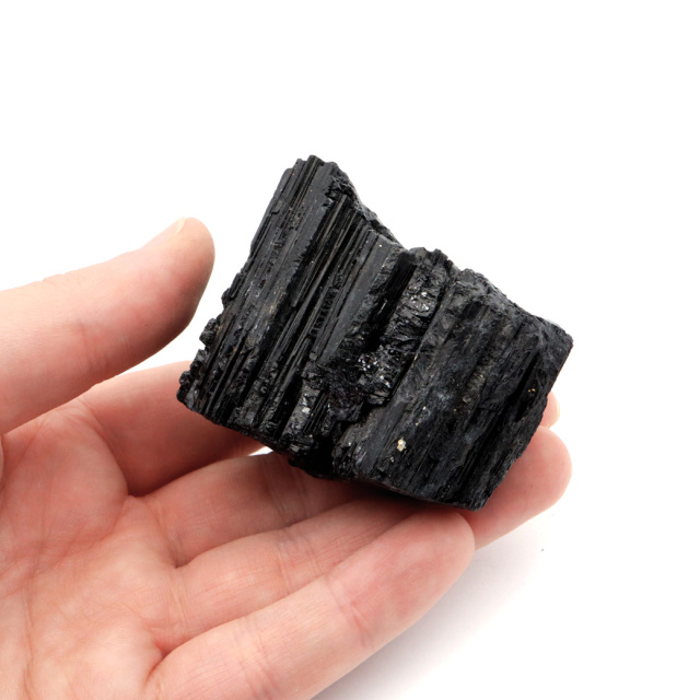 ブラックトルマリン 原石 ショール ブラジル産 電気石 結晶 天然石 1点物 パワーストーン 10月 誕生石 tourmaline