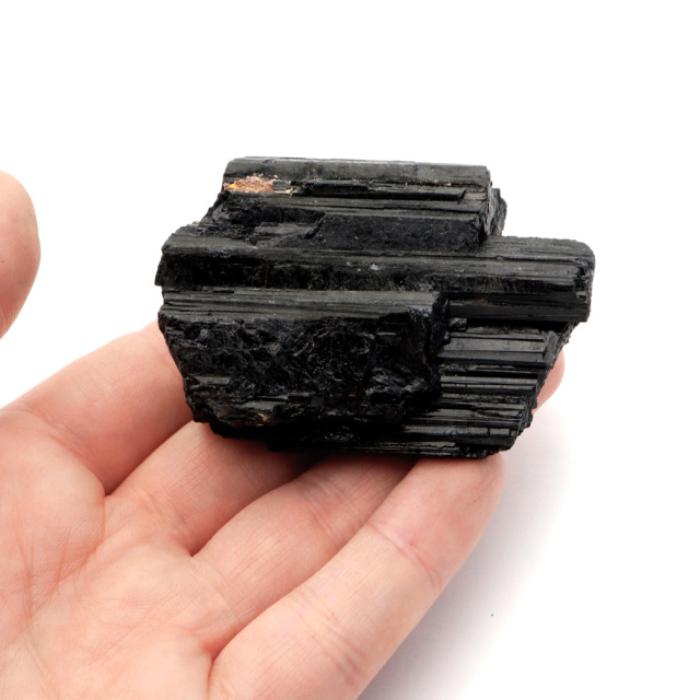 ブラックトルマリン 原石 ショール ブラジル産 電気石 結晶 天然石 1点物 パワーストーン 10月 誕生石 tourmaline