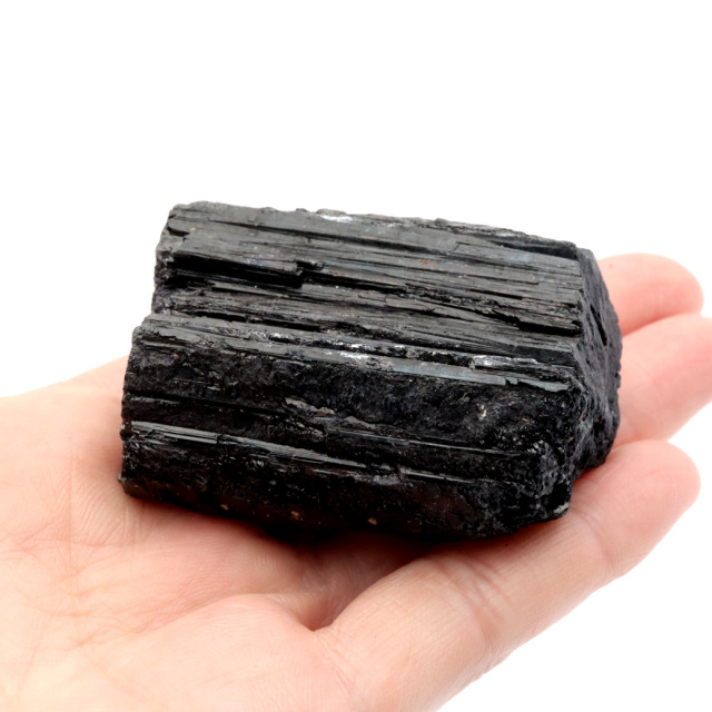 ブラックトルマリン 原石 ショール ブラジル産 電気石 結晶 天然石 1点物 パワーストーン 10月 誕生石 tourmaline