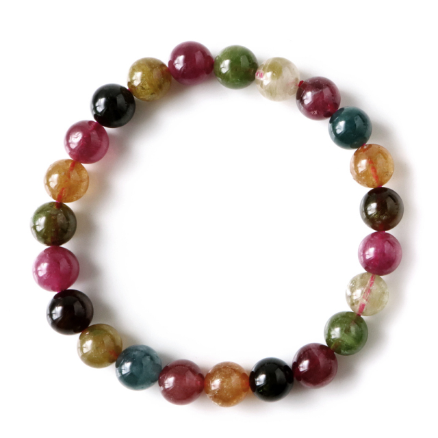 天然石 トルマリン ブレスレット ブレスレット 8mm 透明感 高品質