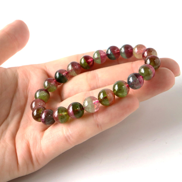 ウォーターメロン トルマリン ブレスレット 9mm 電気石 パワーストーン