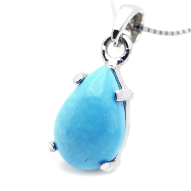 ターコイズ ペンダントトップ しずく ドロップ 雫 スリーピング  