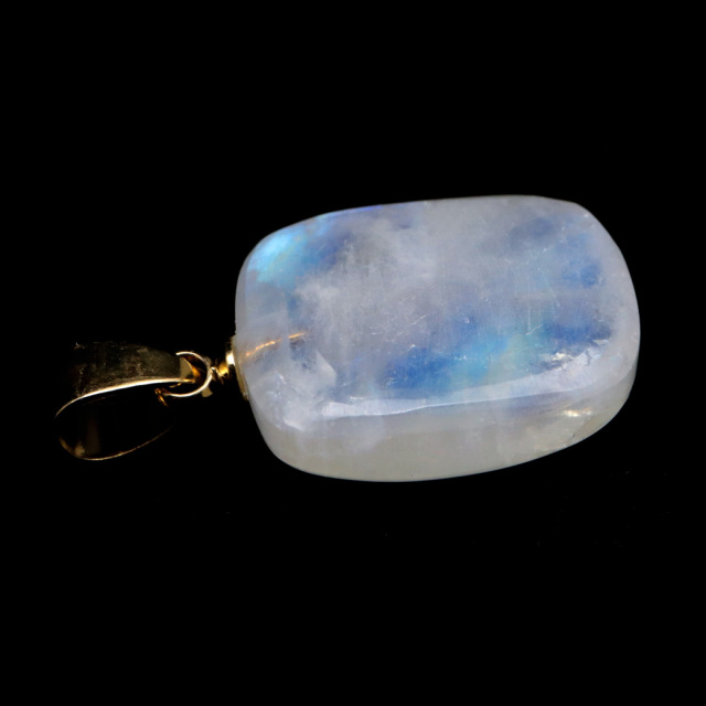 ムーンストーン ネックレス しずく ドロップ 6月 誕生石 天然石 レインボー ムーンストーン ペンダント 長石 moonstone