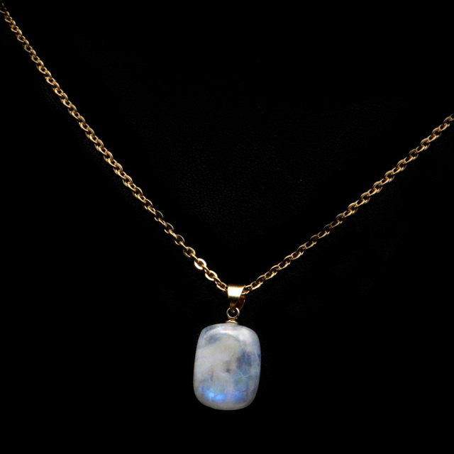ムーンストーン ネックレス しずく ドロップ 6月 誕生石 天然石 レインボー ムーンストーン ペンダント 長石 moonstone