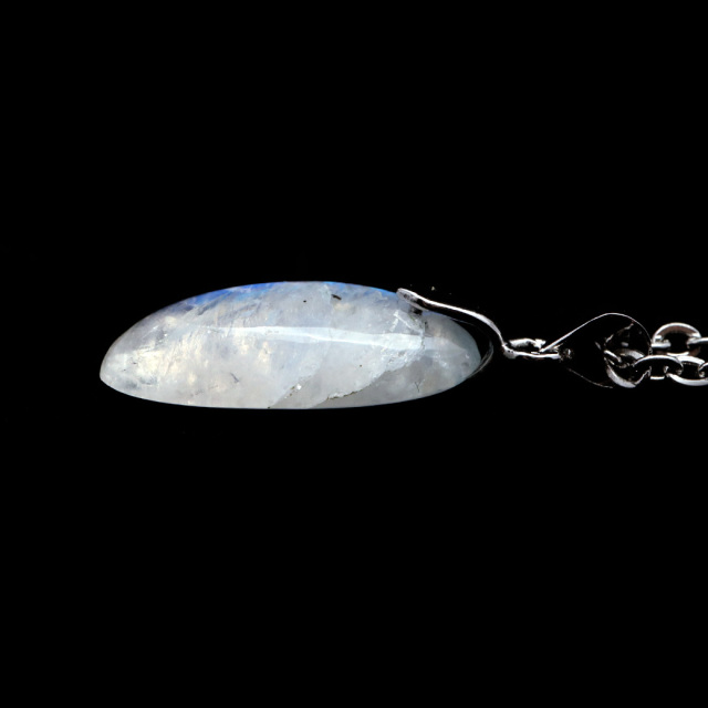 ムーンストーン ネックレス しずく ドロップ 6月 誕生石 天然石 レインボー ムーンストーン ペンダント 長石 moonstone