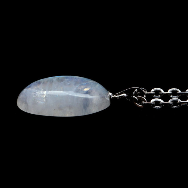 ムーンストーン ネックレス しずく ドロップ 6月 誕生石 天然石 レインボー ムーンストーン ペンダント 長石 moonstone