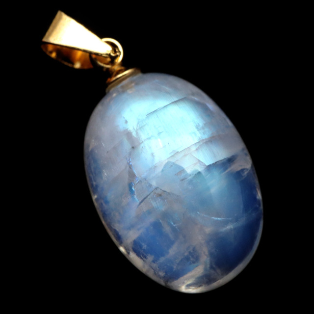 ムーンストーン ネックレス しずく ドロップ 6月 誕生石 天然石 レインボー ムーンストーン ペンダント 長石 moonstone