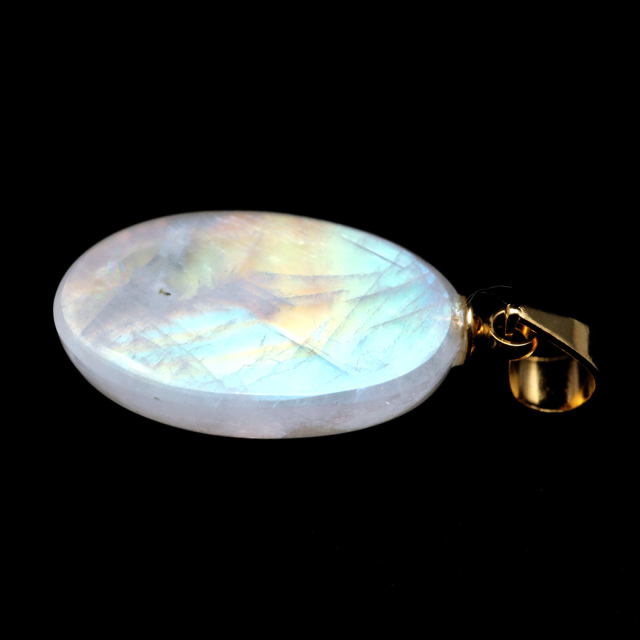ムーンストーン ネックレス しずく ドロップ 6月 誕生石 天然石 レインボー ムーンストーン ペンダント 長石 moonstone