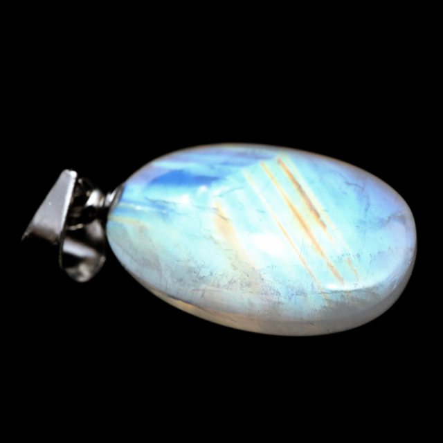 ムーンストーン ネックレス しずく ドロップ 6月 誕生石 天然石 レインボー ムーンストーン ペンダント 長石 moonstone