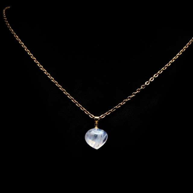 ムーンストーン ネックレス しずく ドロップ 6月 誕生石 天然石 レインボー ムーンストーン ペンダント 長石 moonstone