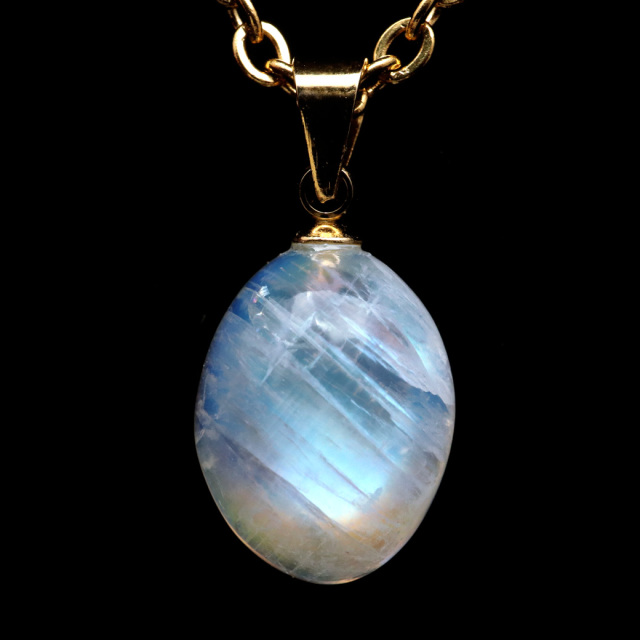 ムーンストーン ネックレス 6月 誕生石 天然石 レインボー ムーンストーン ペンダント 長石 moonstone 母の日 ギフト
