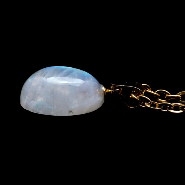ムーンストーン ネックレス 6月 誕生石 天然石 レインボー ムーンストーン ペンダント 長石 moonstone 母の日 ギフト