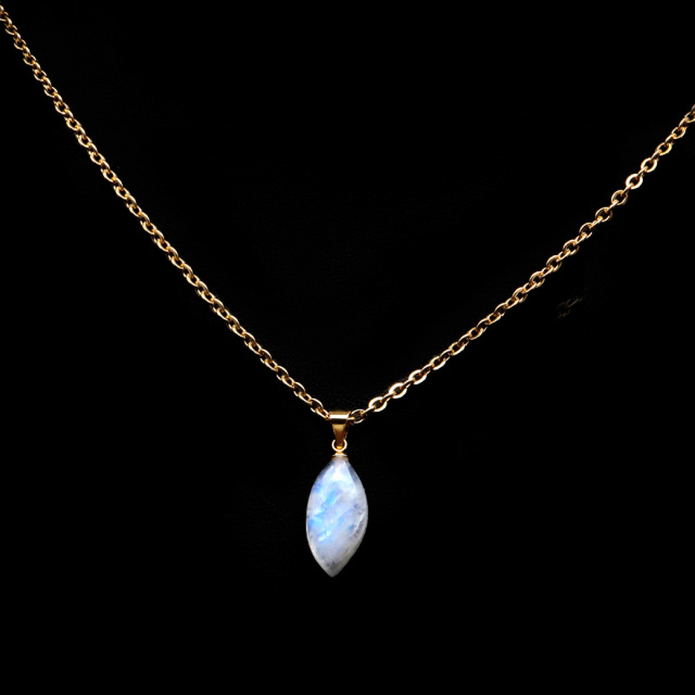 ムーンストーン ネックレス 6月 誕生石 天然石 レインボー ムーンストーン ペンダント 長石 moonstone 母の日 ギフト