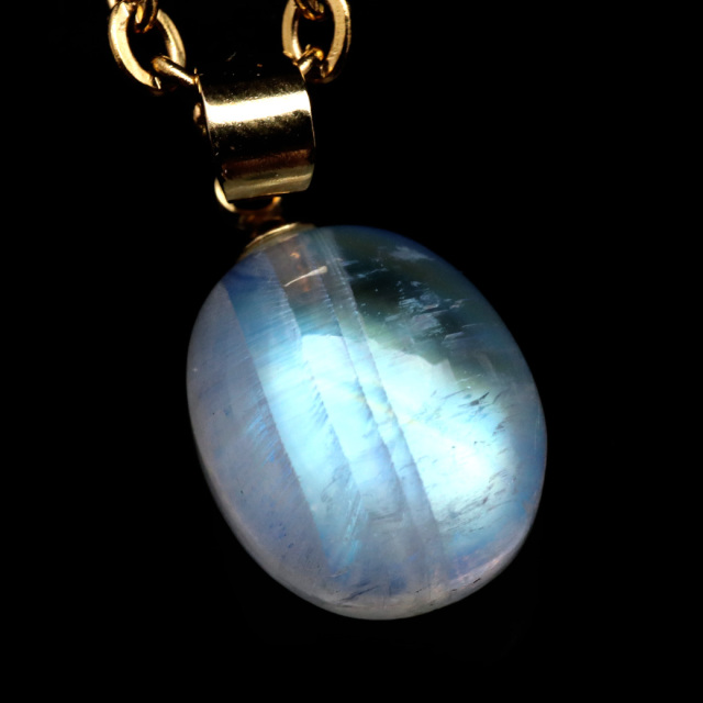 ムーンストーン ネックレス 6月 誕生石 天然石 レインボー ムーンストーン ペンダント 長石 moonstone 母の日 ギフト